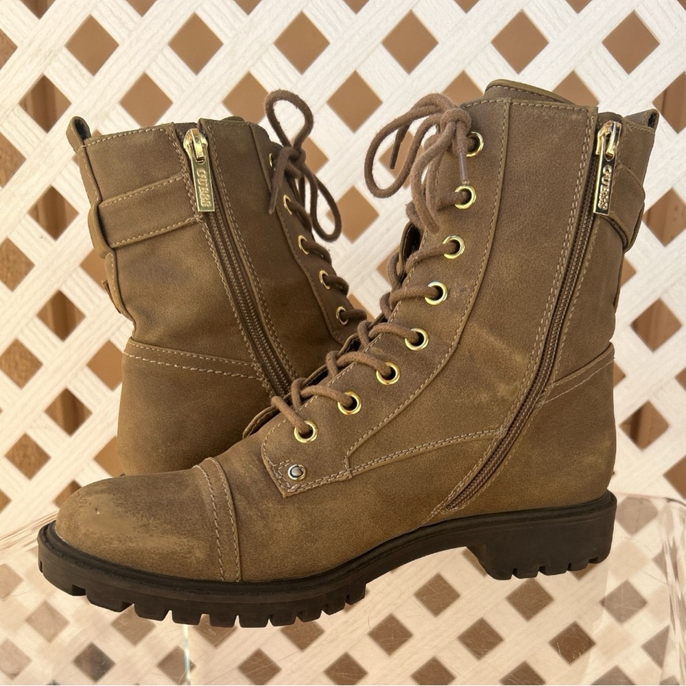G by Guess Combat Moto Boots Size 8.5 EUC - Picture 3 of 16